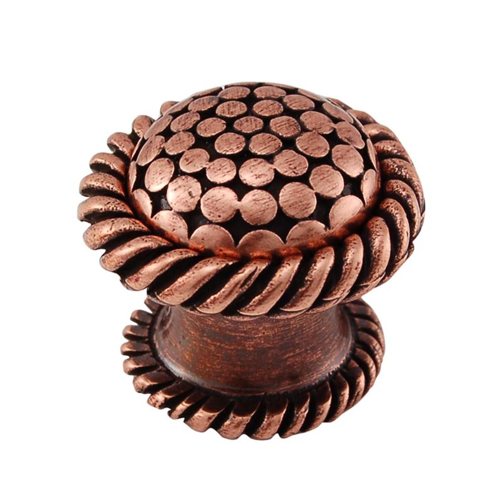 Vicenza K1040-AC Tiziano Knob Large Lines in Antique Copper