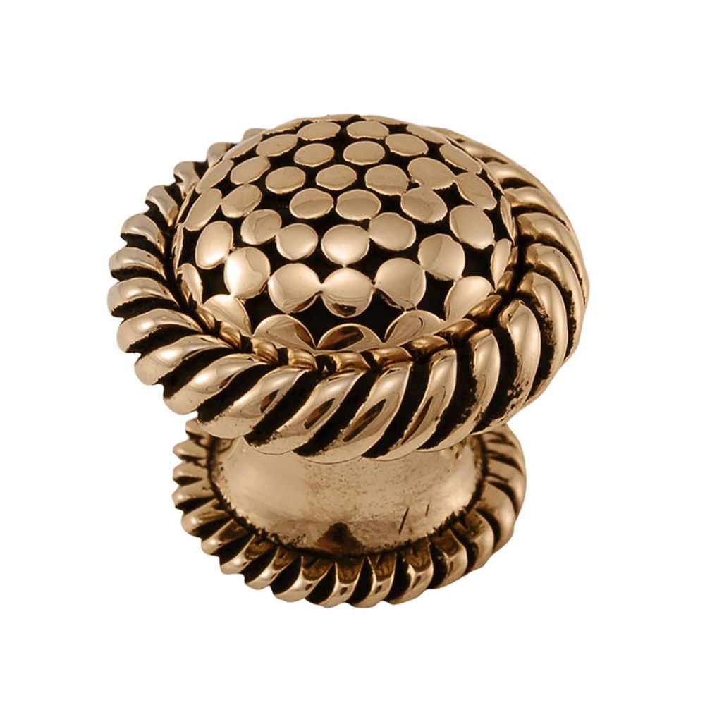 Vicenza K1040-AG Tiziano Knob Large Lines in Antique Gold