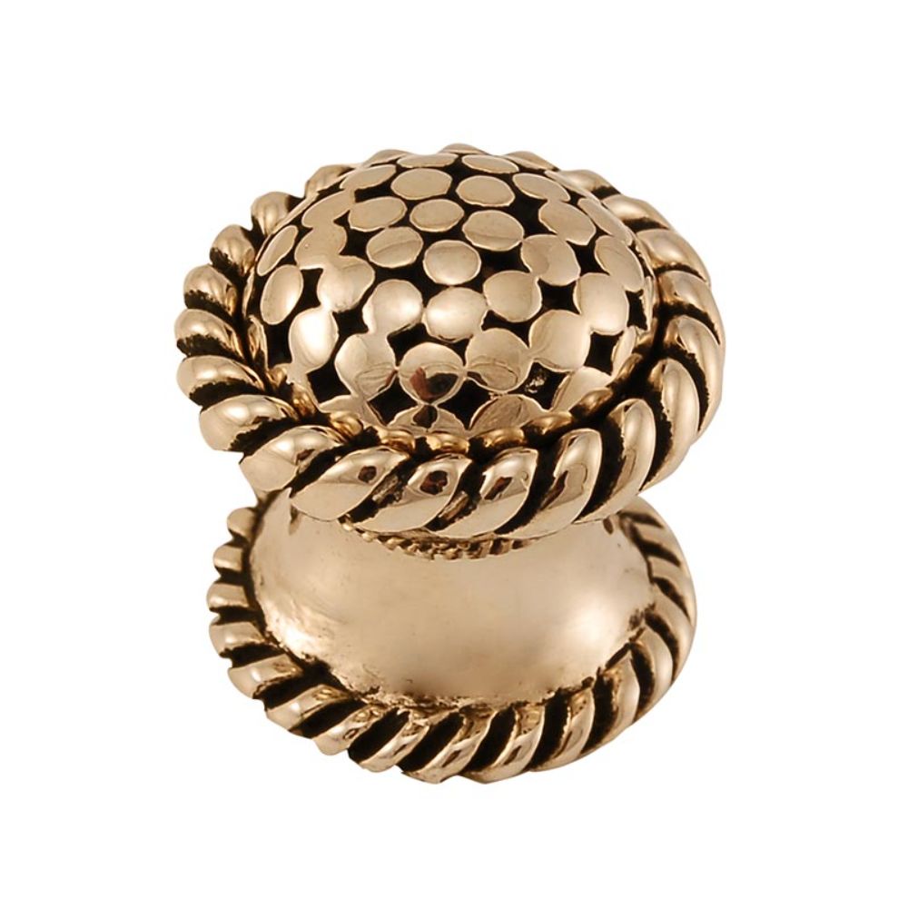 Vicenza K1041-AG Tiziano Knob Small Lines in Antique Gold