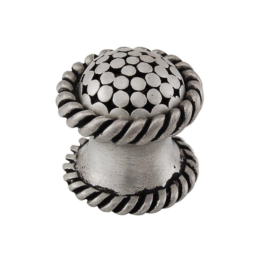 Vicenza K1041-AN Tiziano Knob Small Lines in Antique Nickel