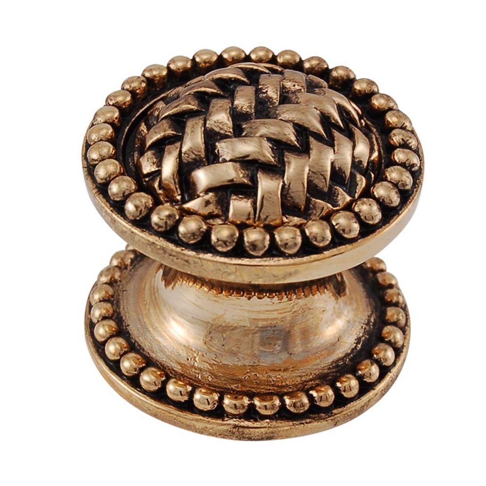 Vicenza K1042-AG Cestino Knob Large Beads in Antique Gold