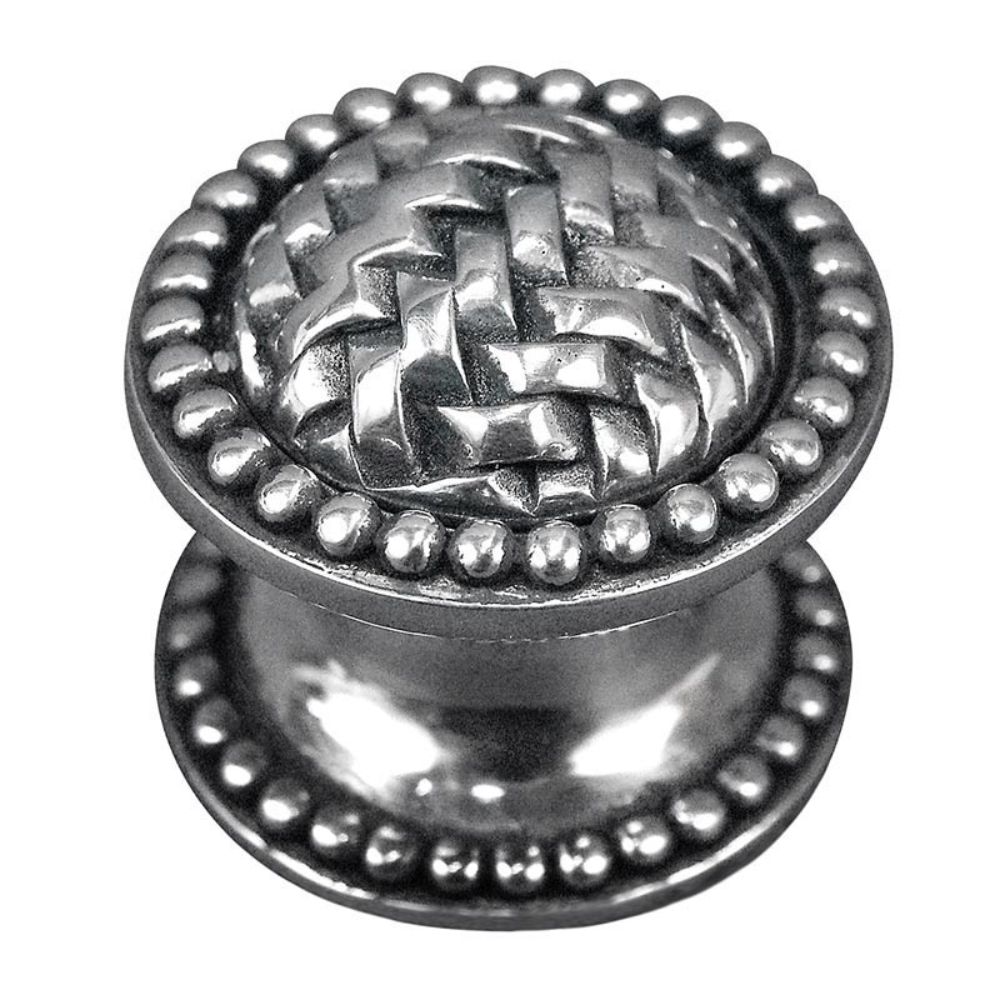 Vicenza K1042-AS Cestino Knob Large Beads in Antique Silver