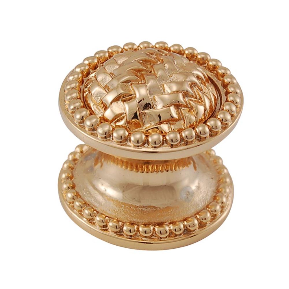 Vicenza K1042-PG Cestino Knob Large Beads in Polished Gold