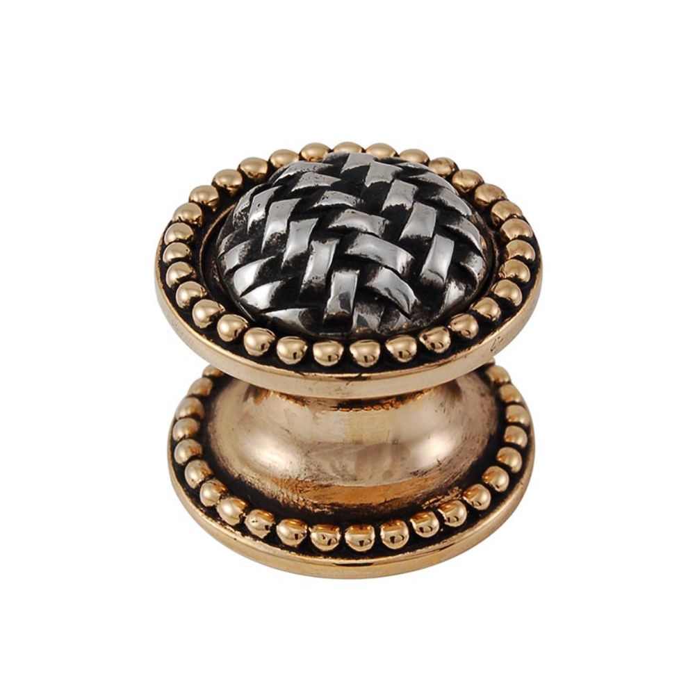 Vicenza K1042-TT Cestino Knob Large Beads in Two-Tone