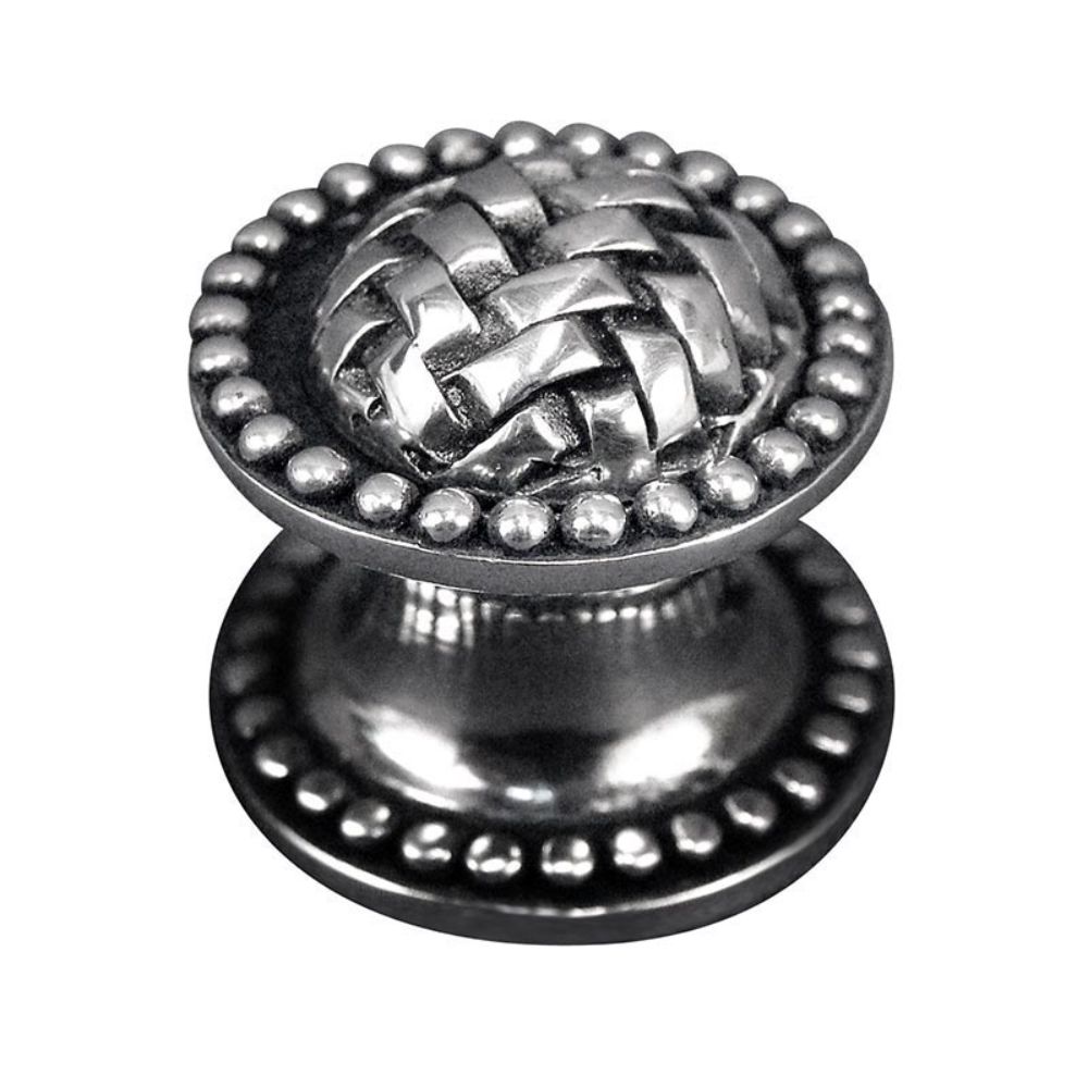 Vicenza K1043-AS Cestino Knob Small Beads in Antique Silver