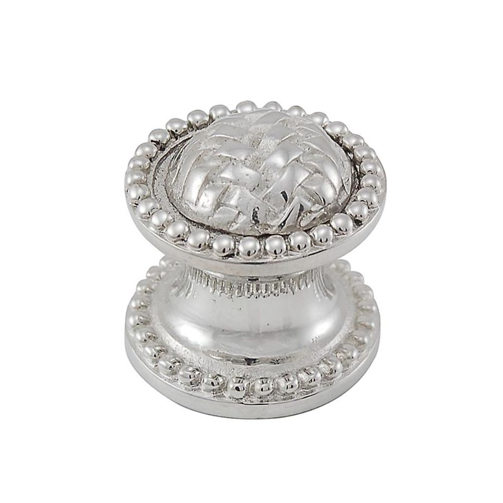 Vicenza K1043-PN Cestino Knob Small Beads in Polished Nickel