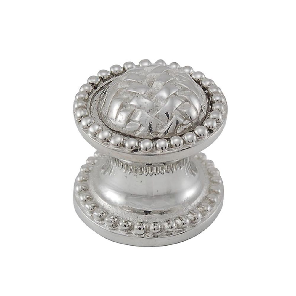 Vicenza K1043-PS Cestino Knob Small Beads in Polished Silver