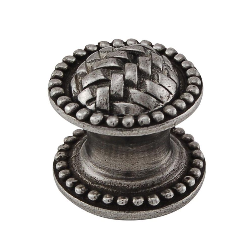 Vicenza K1043-VP Cestino Knob Small Beads in Vintage Pewter