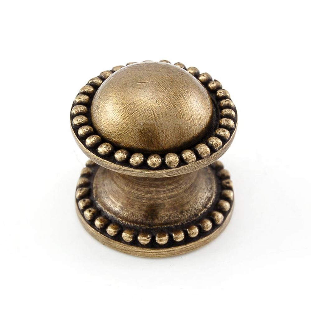 Vicenza K1045-AB Sanzio Knob Small Beads in Antique Brass