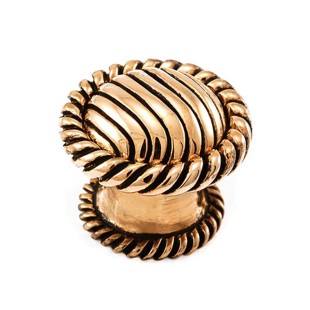 Vicenza K1046-AG Sanzio Knob Large Lines in Antique Gold