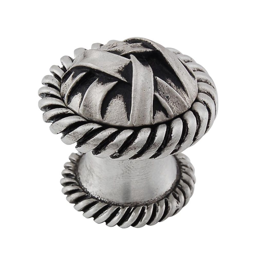 Vicenza K1048-AN Cilento Knob Large Lines in Antique Nickel