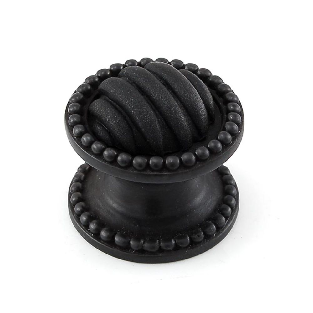 Vicenza K1066-OB Sanzio Knob Large Lines and Beads in Oil-Rubbed Bronze