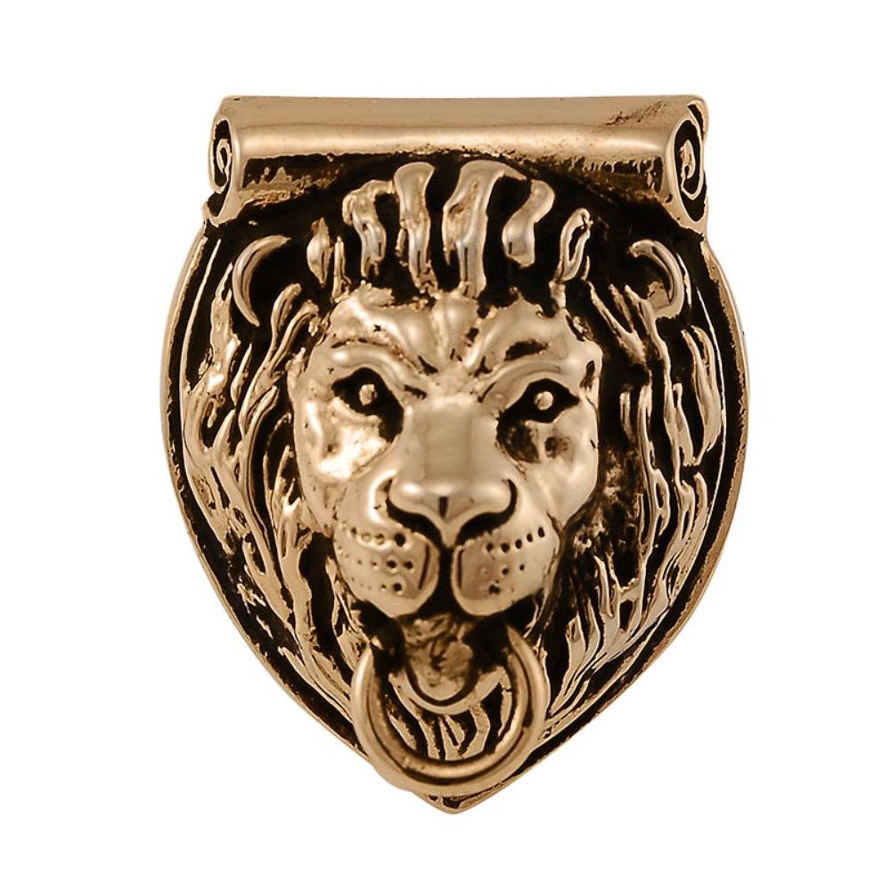 Vicenza K1069-AG Sforza Knob Large Lion in Antique Gold