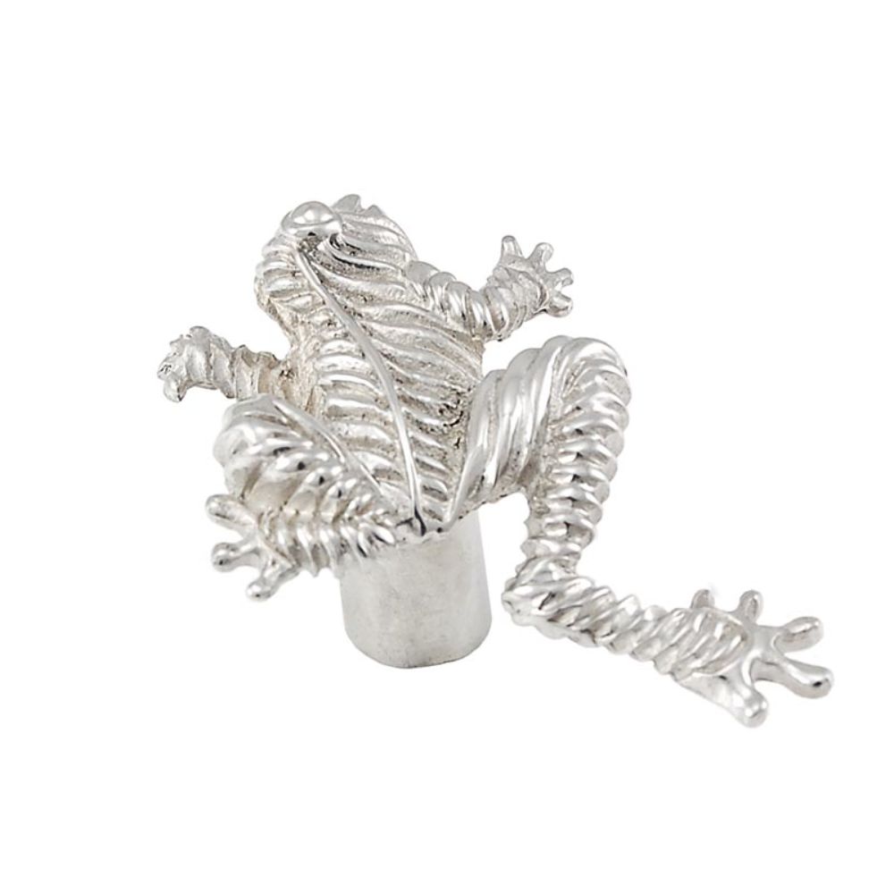 Vicenza K1071-PS Pollino Knob Large Frog in Polished Silver