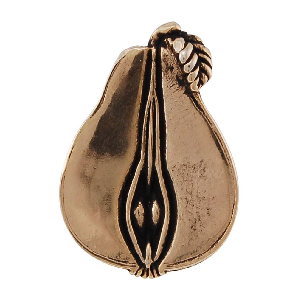 Vicenza K1079-AG Fiori Knob Large Pear in Antique Gold