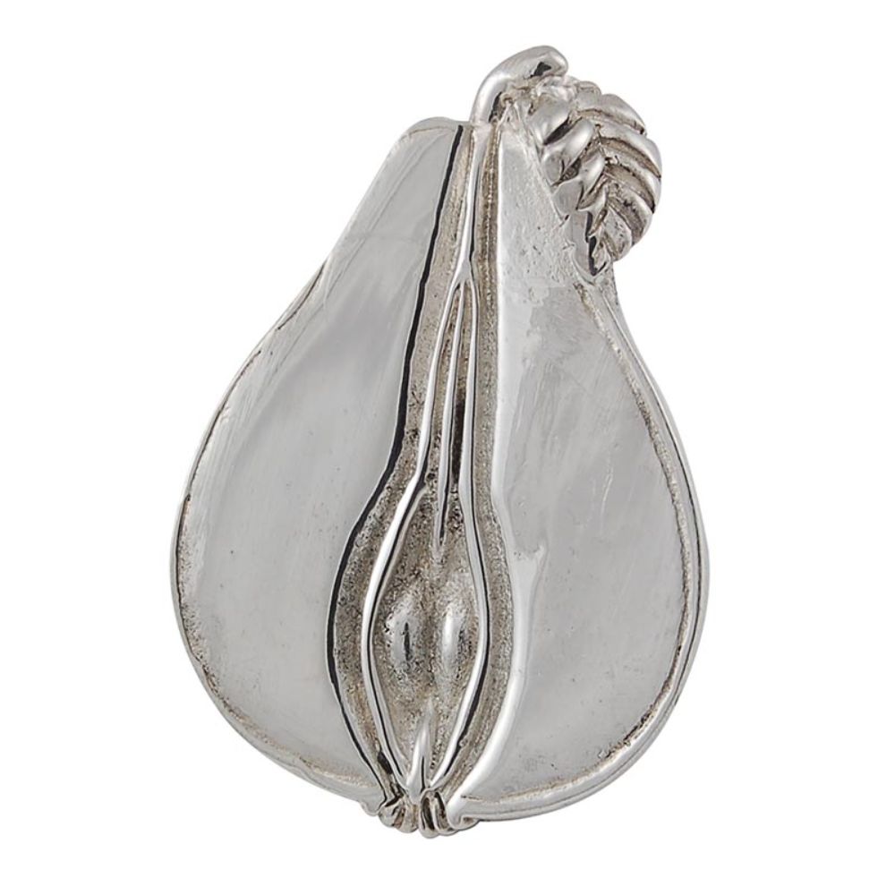 Vicenza K1079-PS Fiori Knob Large Pear in Polished Silver