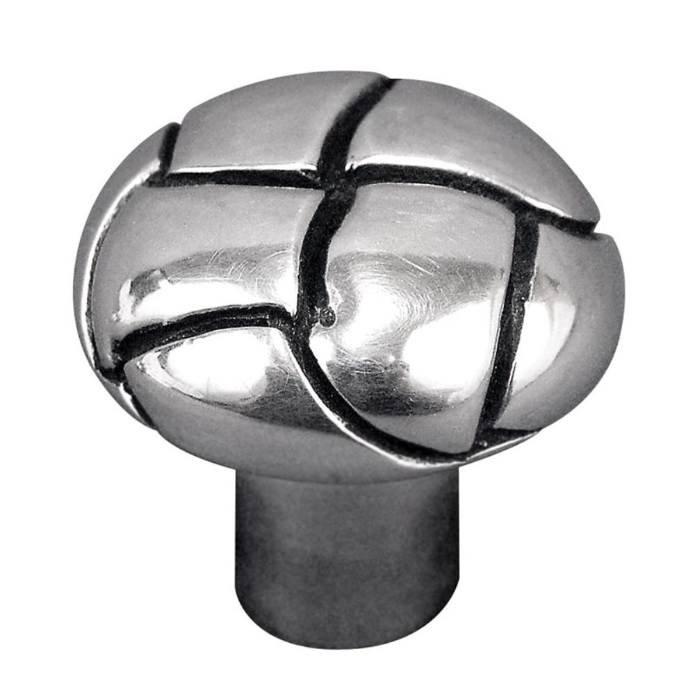 Vicenza K1090-AS Equestre Knob Large Button in Antique Silver