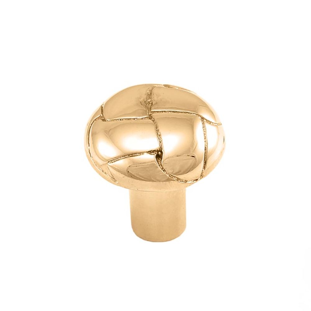 Vicenza K1091-PG Equestre Knob Small Button in Polished Gold