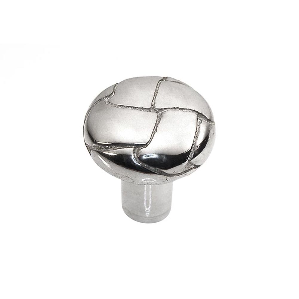 Vicenza K1091-PS Equestre Knob Small Button in Polished Silver