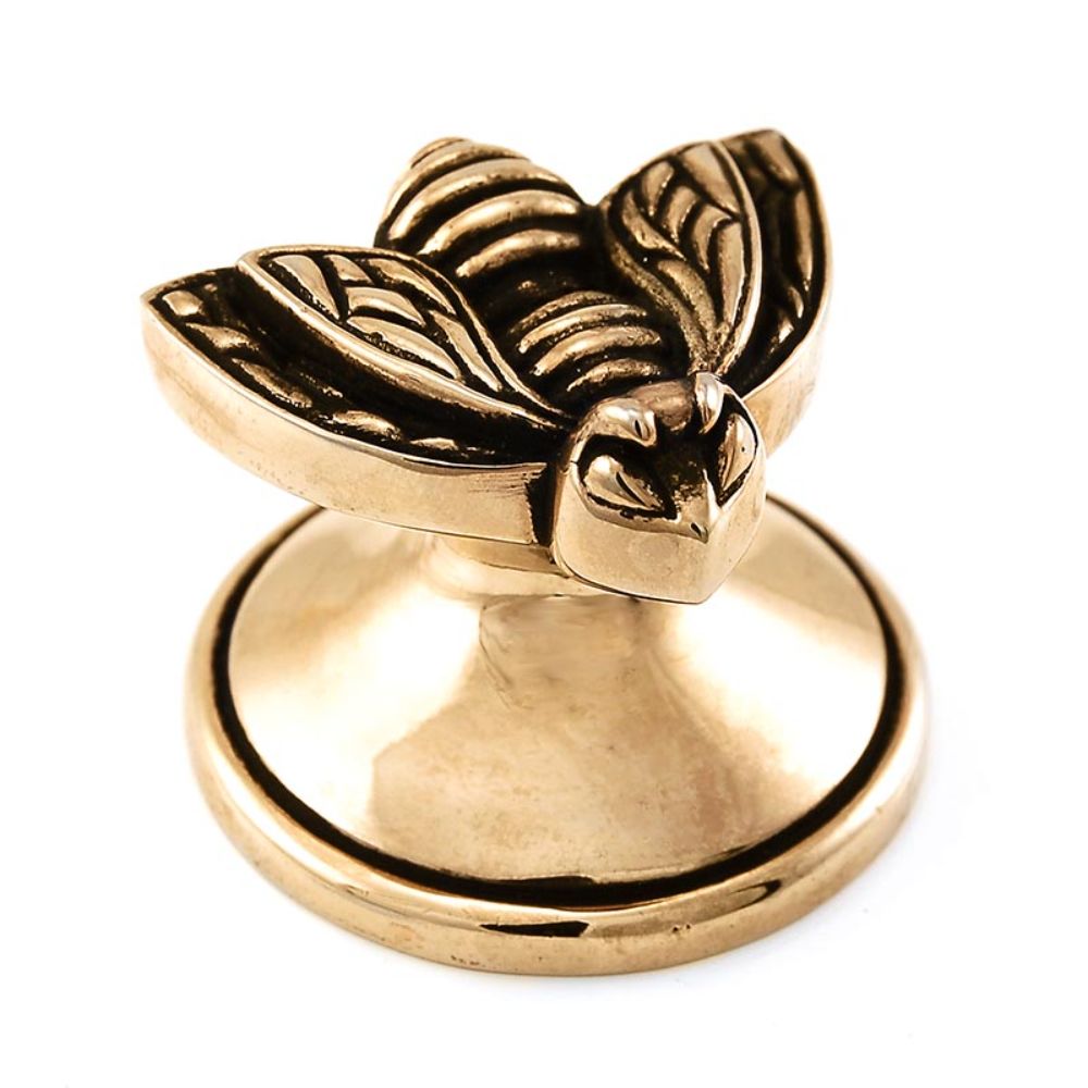 Vicenza K1107-AG Pollino Knob Large Bee in Antique Gold