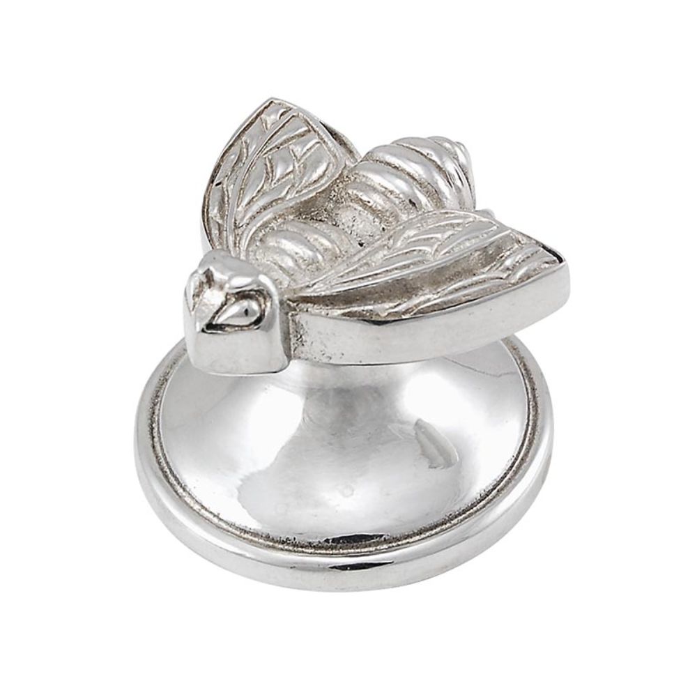 Vicenza K1107-PS Pollino Knob Large Bee in Polished Silver