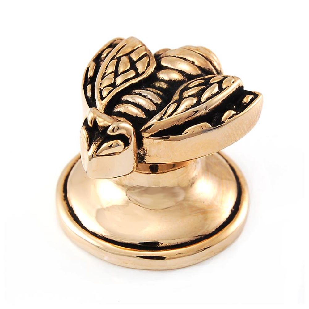 Vicenza K1108-AG Pollino Knob Small Bee in Antique Gold