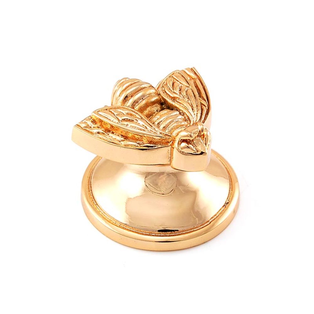 Vicenza K1108-PG Pollino Knob Small Bee in Polished Gold