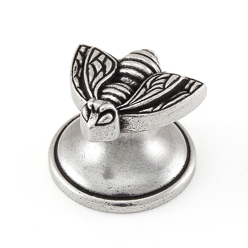 Vicenza Designs K1108 Pollino Bee Knob Antique Silver Small 