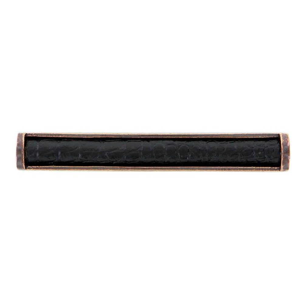 Vicenza K1109-AC-BL Equestre Pull in Antique Copper with Black Leather Insert