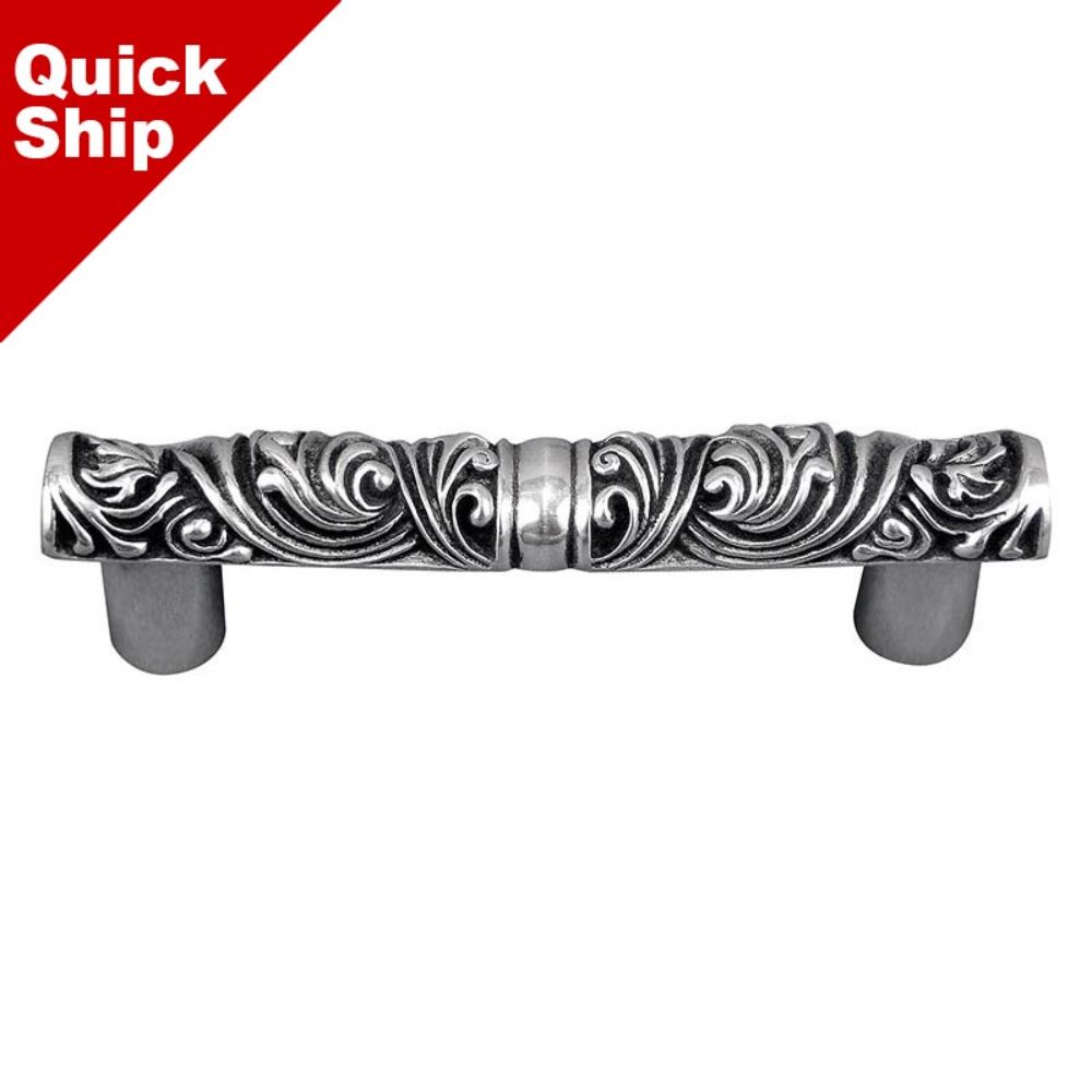 Vicenza K1112-3-AS Liscio Pull 3" in Antique Silver