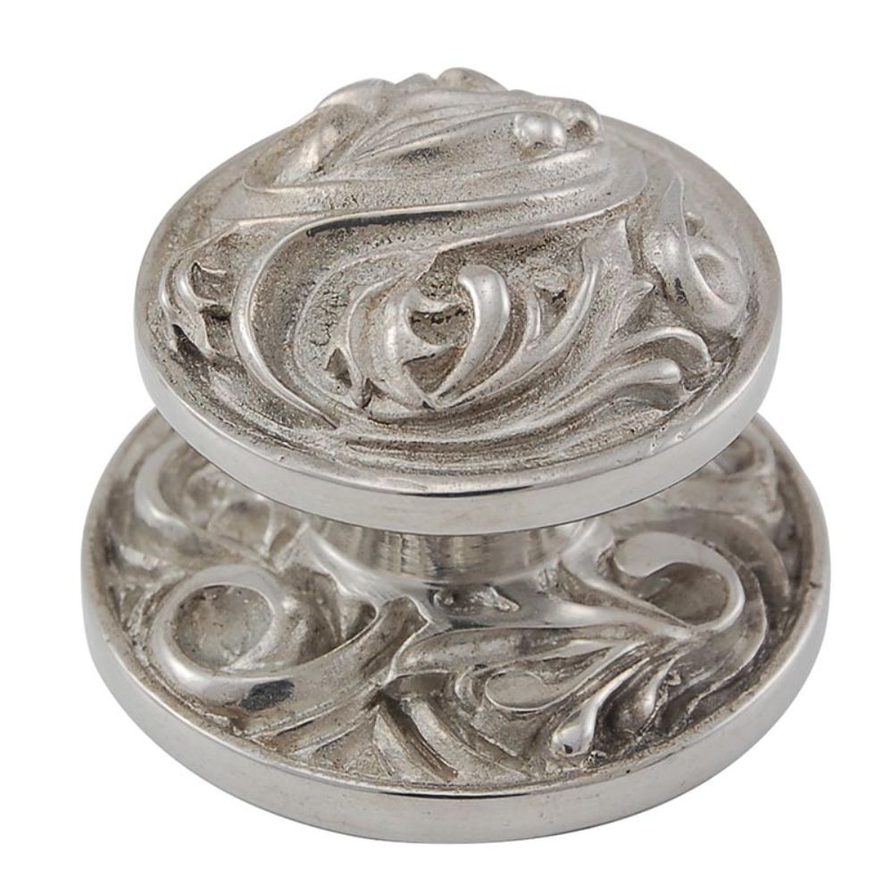 Vicenza K1113-PS Liscio Knob Large in Polished Silver