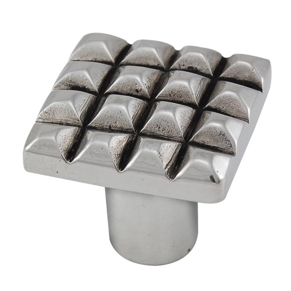 Vicenza K1116-AS Tiziano Knob Large Square in Antique Silver