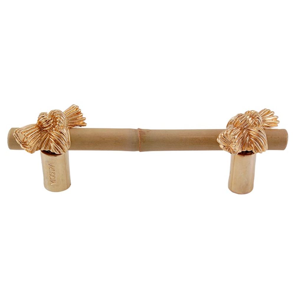 Vicenza K1127-3-PG Palmaria Pull Bamboo Knot 3" in Polished Gold