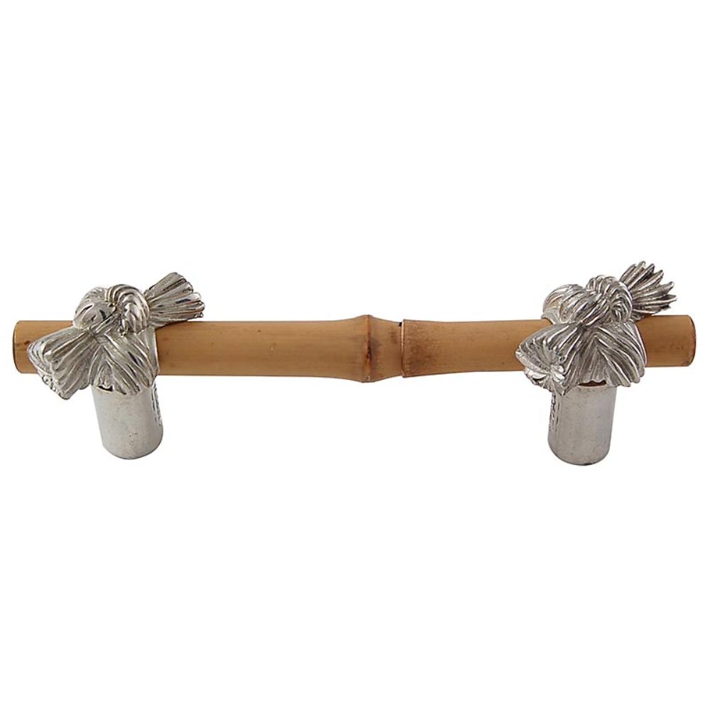 Vicenza K1127-3-PN Palmaria Pull Bamboo Knot 3" in Polished Nickel