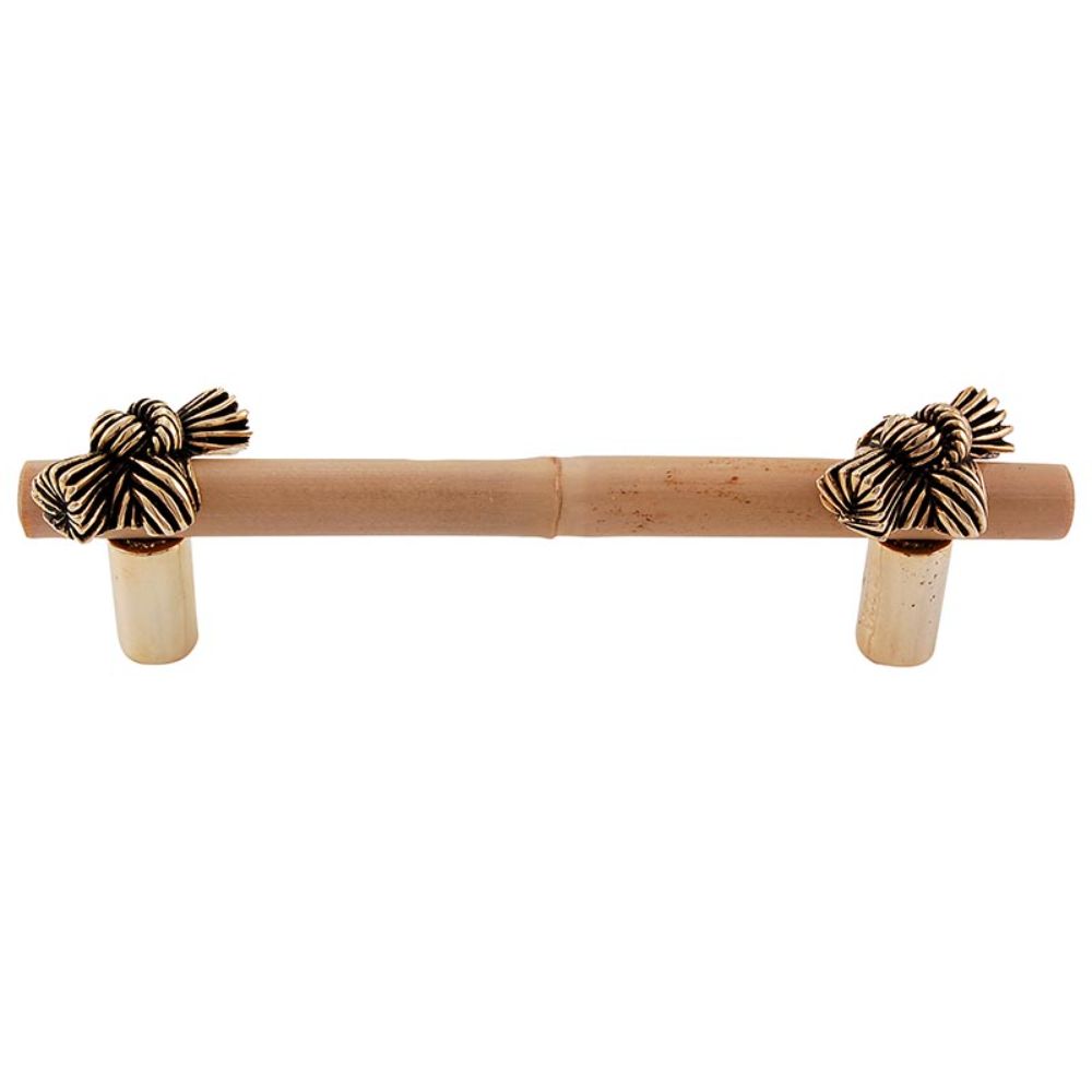 Vicenza K1127-4-AG Palmaria Pull Bamboo Knot 4" in Antique Gold