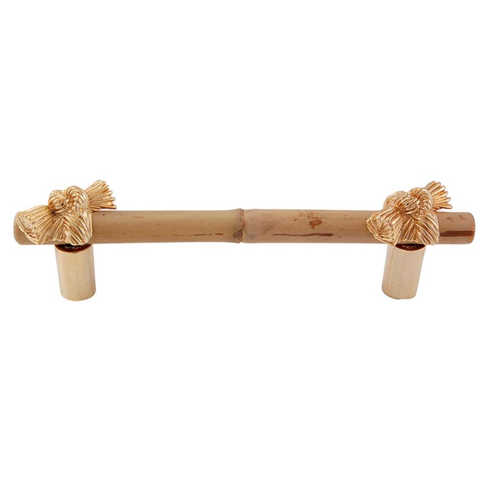 Vicenza K1127-4-PG Palmaria Pull Bamboo Knot 4" in Polished Gold