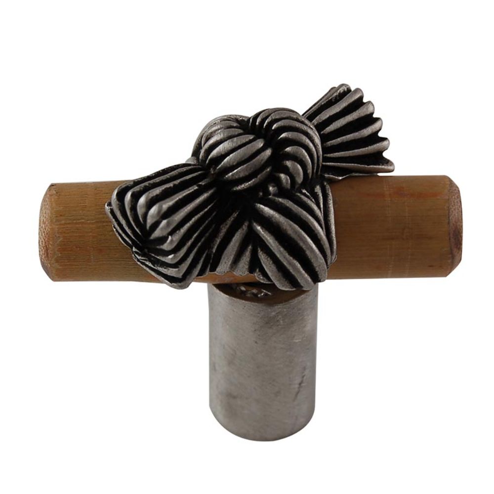 Vicenza K1128-AN Palmaria Knob Small Bamboo Knot in Antique Nickel
