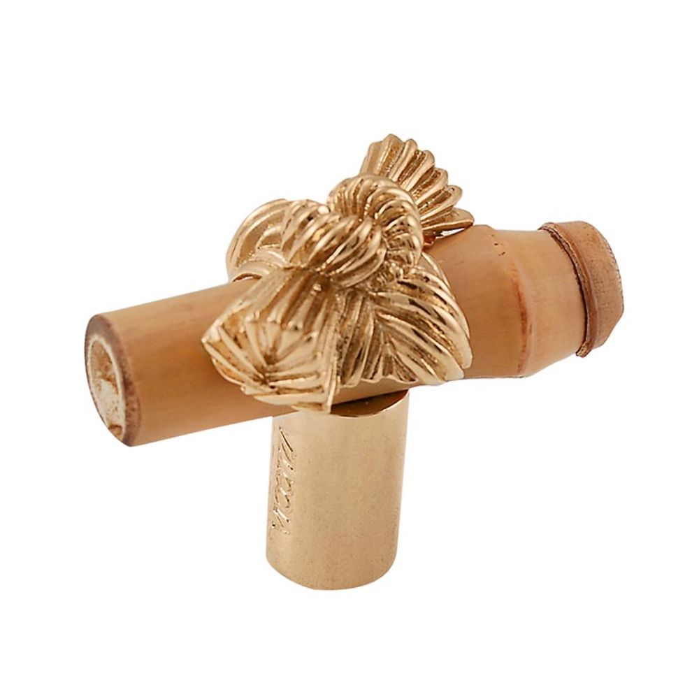 Vicenza K1128-PG Palmaria Knob Small Bamboo Knot in Polished Gold
