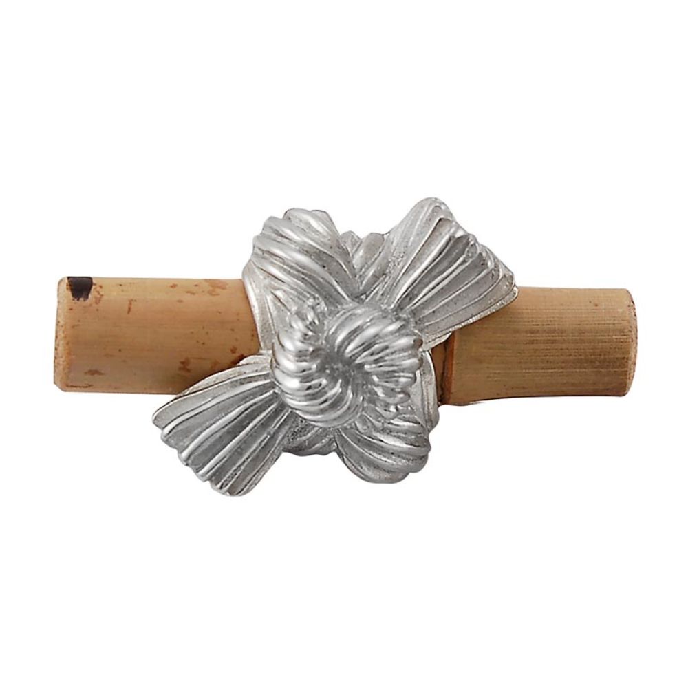 Vicenza K1128-PS Palmaria Knob Small Bamboo Knot in Polished Silver