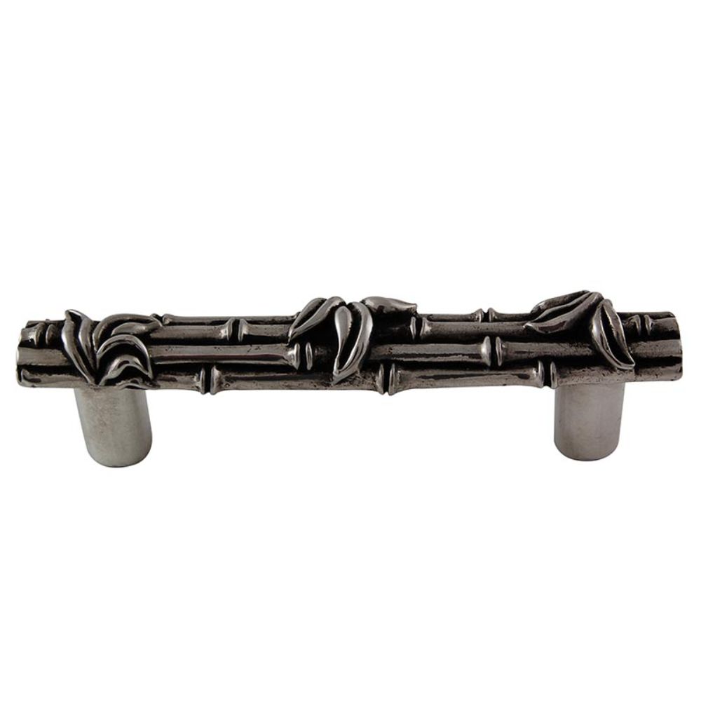 Vicenza K1129-AS Palmaria Pull Bamboo in Antique Silver