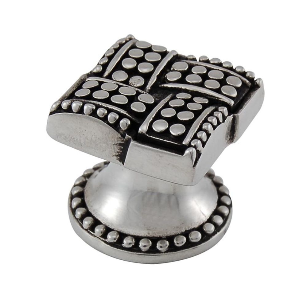 Vicenza K1132-AS Medici Knob Small Rectangular in Antique Silver