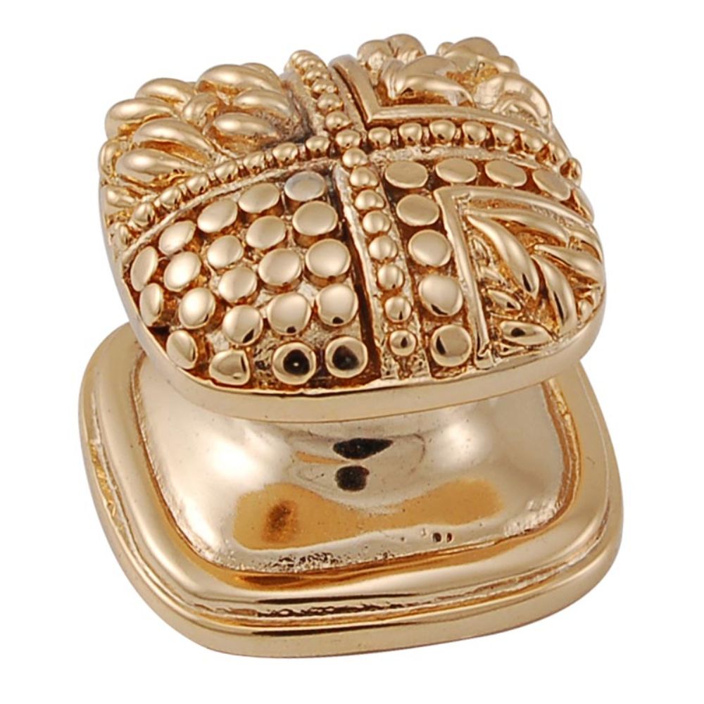 Vicenza K1134-PG Medici Knob Small Square in Polished Gold