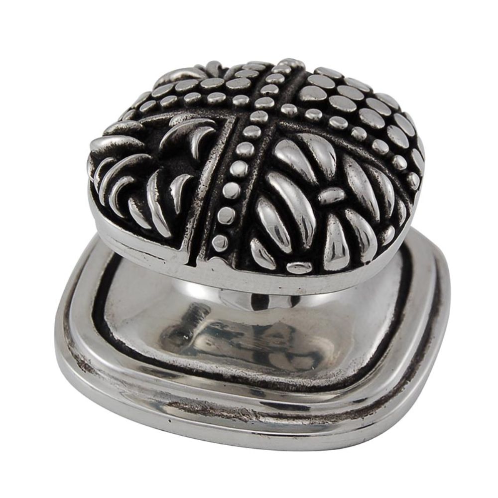 Vicenza K1135-AS Medici Knob Large Square in Antique Silver