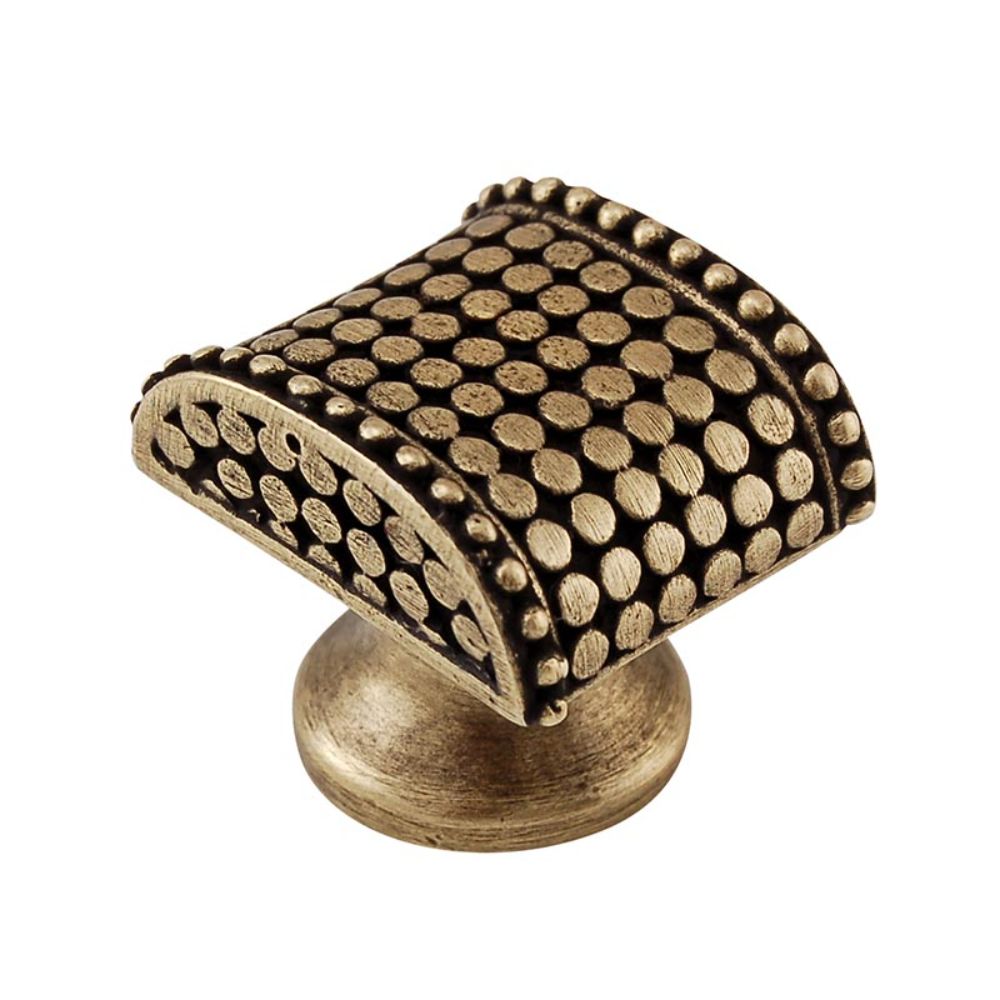 Vicenza K1153-AB Tiziano Knob Small Half-Cylindrical in Antique Brass