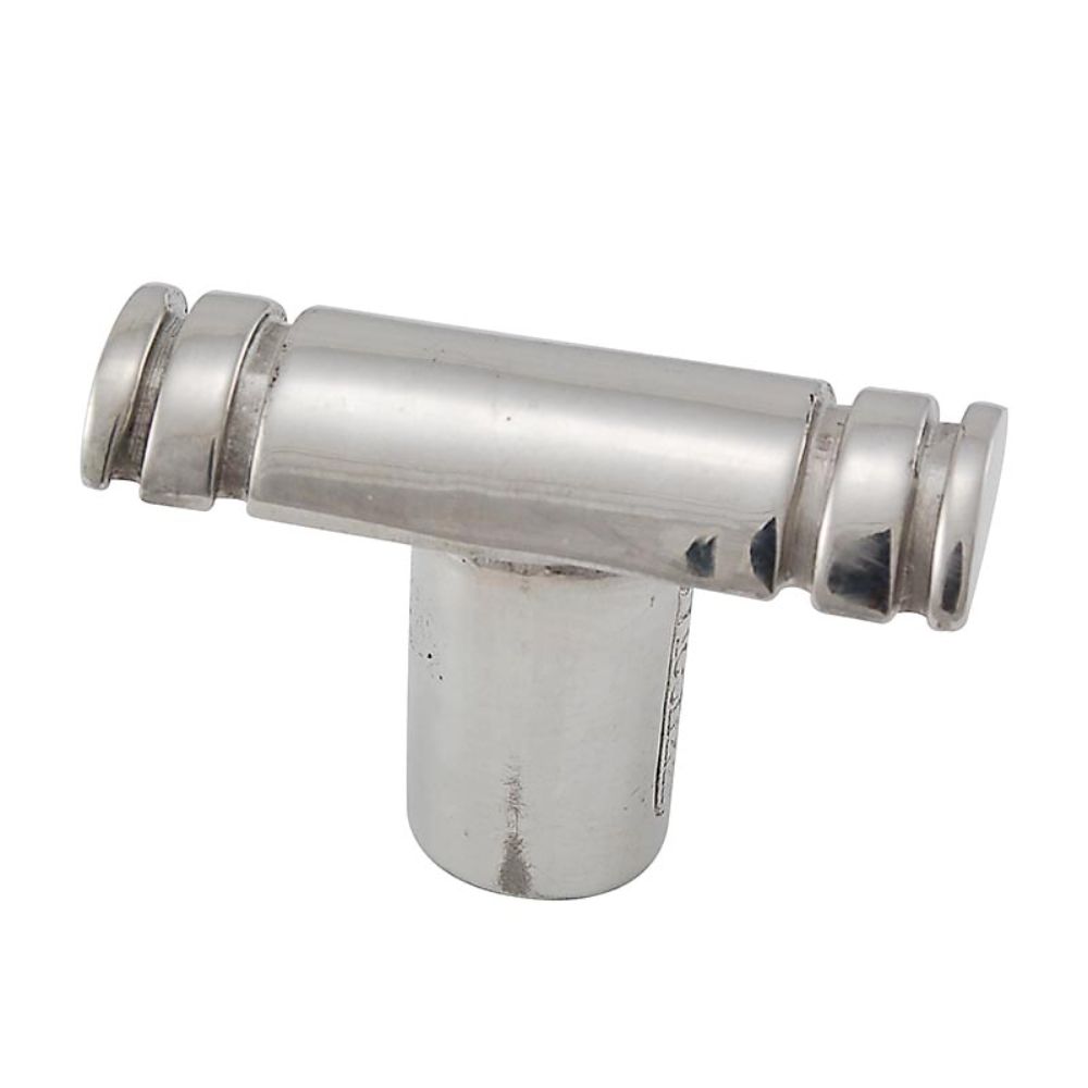 Vicenza K1330-PN Archimedes Knob Large Lines in Polished Nickel