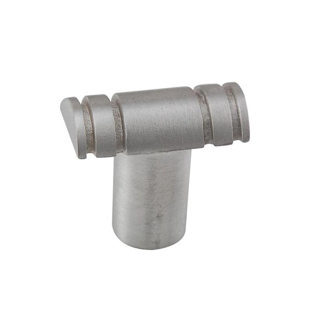 Vicenza K1331-SN Archimedes Knob Small Lines in Satin Nickel