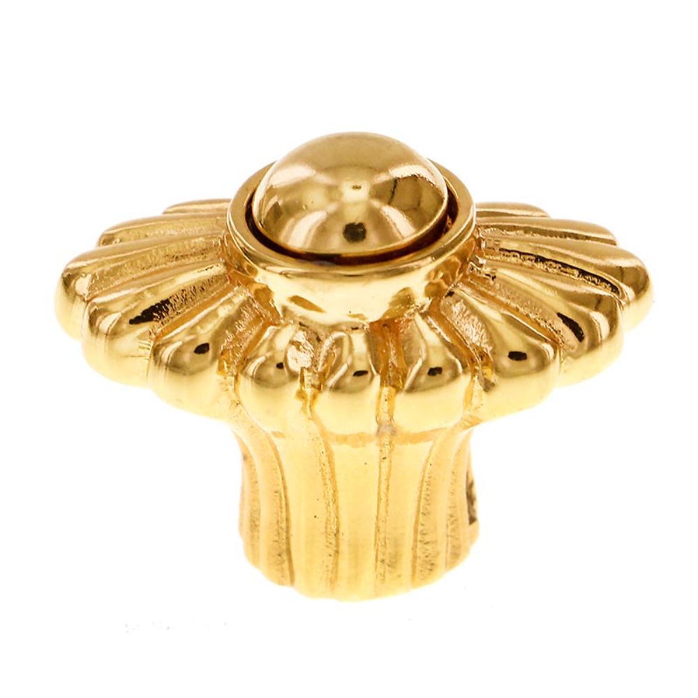 Vicenza K1350-PG Capitale Knob in Polished Gold