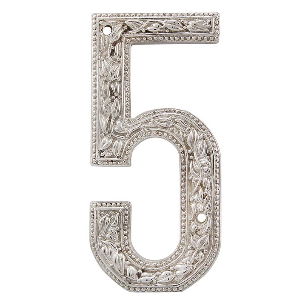 Vicenza NU05-PS San Michele Number 5 in Polished Silver