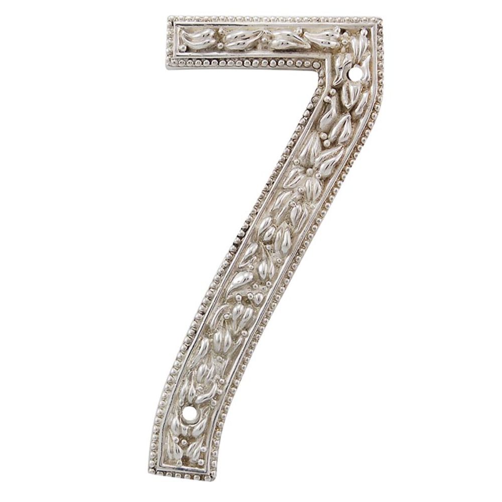 Vicenza NU07-PS San Michele Number 7 in Polished Silver