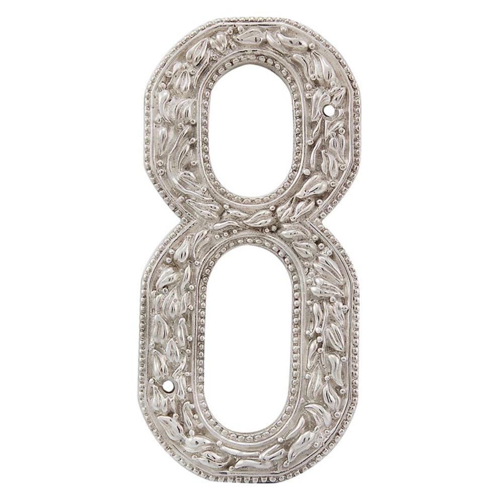 Vicenza NU08-PS San Michele Number 8 in Polished Silver